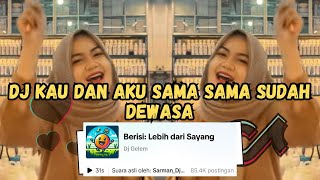 Download lagu DJ KAU DAN AKU SAMA SAMA SUDAH DEWASA | DJ RINDU BERAT JAROT TATO X SARMAN D'JOKS VIRAL TIKTOK 2024 mp3 Download lagu DJ KAU DAN AKU SAMA SAMA SUDAH DEWASA | DJ RINDU BERAT JAROT TATO X SARMAN D'JOKS VIRAL TIKTOK 2024 mp3