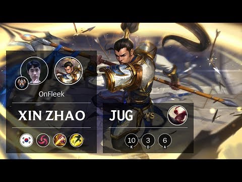 Xin Zhao Jungle vs Lee Sin - KR Challenger Patch 9.24