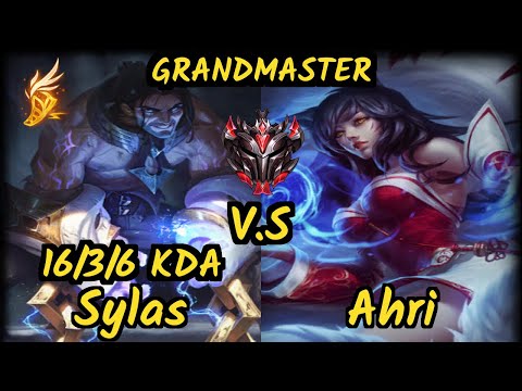 Shiphtur (SYLAS) vs AHRI - 16/3/6 KDA MID GAMEPLAY - NA Ranked GRANDMASTER