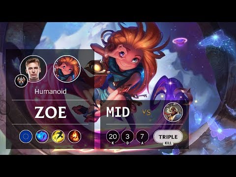 Zoe Mid vs Corki - EUW Challenger Patch 9.13