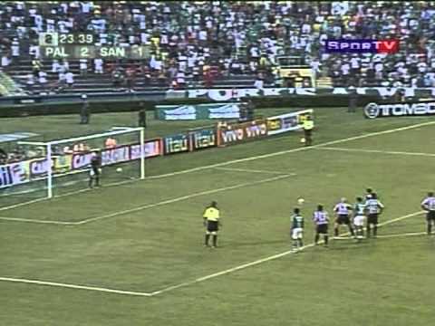 Palmeiras 3x3 Santos - 2007 - Paulista 2007  6ª Rodada