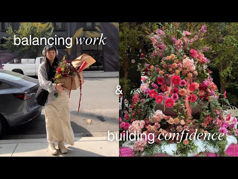 a day in the life of a florist | designing for betsey johnson