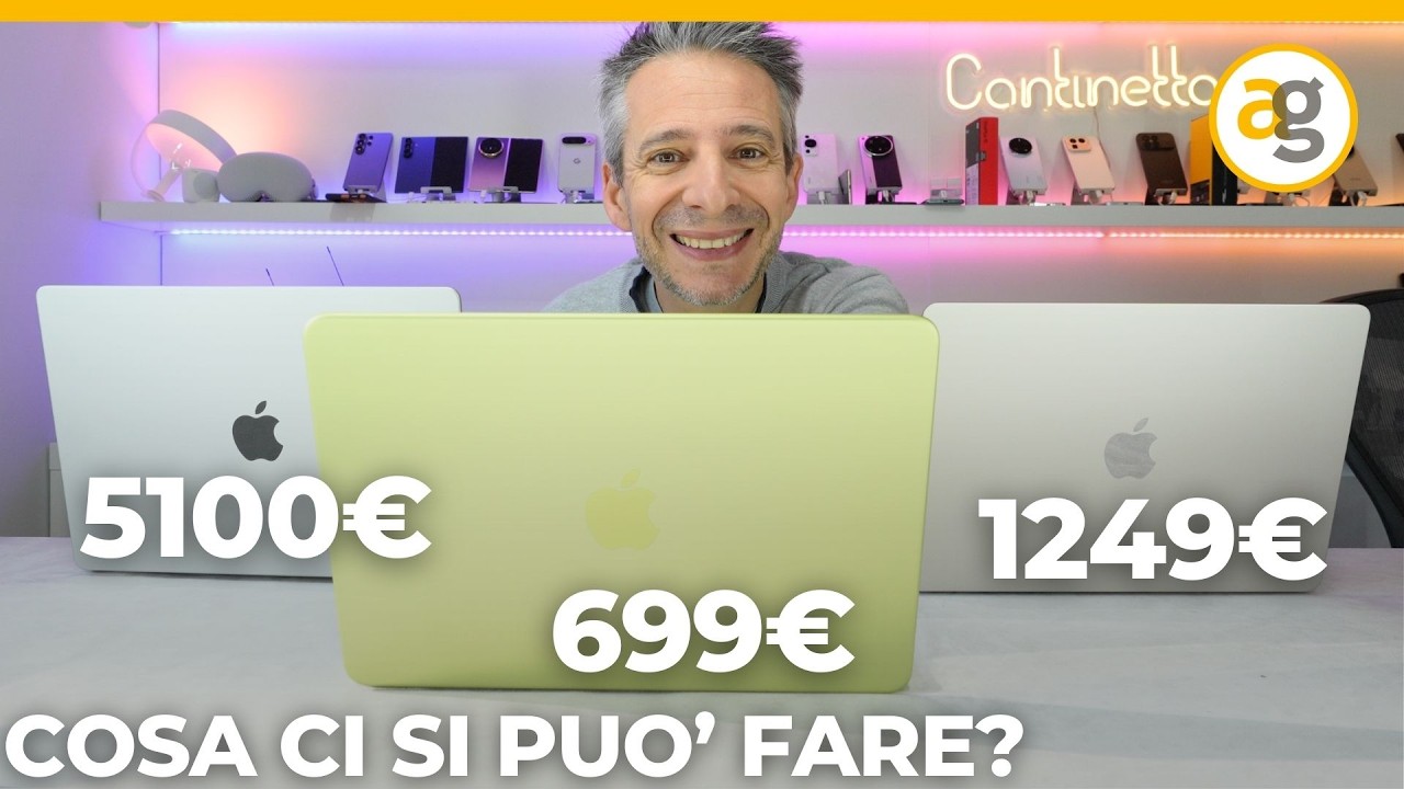 PROVOCAZIONE! MacBook Neo CONTRO TUTTI! Confronto con Air M5 e Pro M5max