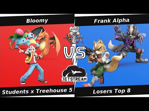 Students x Treehouse 5 Losers Top 8 - Bloomy (PKM Trainer) Vs. Frank Alpha (Wolf, Fox) - SSBU