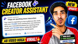Facebook Creator Assistant - Facebook New Update 2026 - Creator Assistant Facebook Meta AI Update