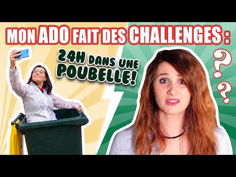 24H dans une POUBELLE : mon ADO fait des CHALLENGES FOUS ! Angie La Crazy Série - Angie Maman 2.0 Video