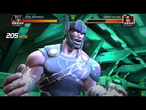 Marvel Contest of Champions - 5 Star THOR RAGNAROK vs Realm of Legends Winter Soldier
