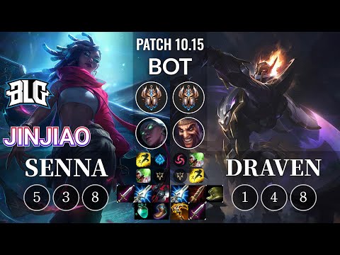 BLG Jinjiao Senna vs Draven Bot - KR Patch 10.15