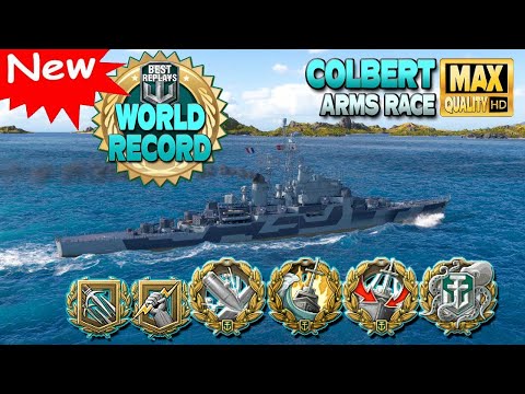 Cruiser Colbert: World record on map Hotspot (AR) - World of Warships