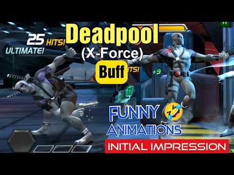 Deadpool (X-Force) Buff | Initial Impression | Funny 🤣 Animations