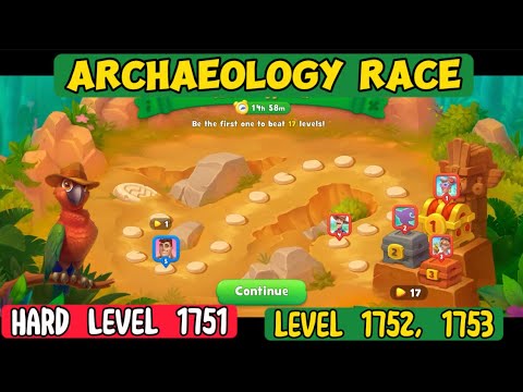 Gardenscapes new / Archaeology race (Hard Level 1751, level 1752, level 1753)