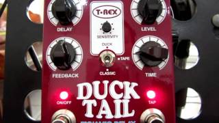 Video thumbnail for T-Rex Engineering Duck Tail Dynamic Delay Guitar Effects Pedal by chatreeo