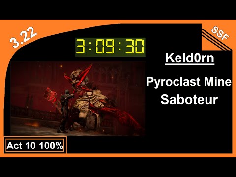 [3.22 World Record] Act 10 100% Pyroclast Mine Saboteur - 3h 09m 30s
