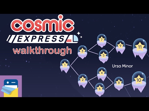Cosmic Express: Ursa Minor Levels 1 - 11 Walkthrough & Solutions - iOS / Android / PC (by Draknek)