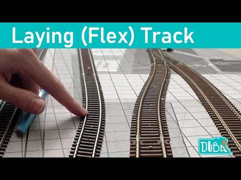 100 - Beginners guild to laying track and turnouts on your model railroad.