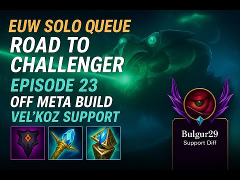 ROAD TO CHALLENGER | Episode 23 – Vel’Koz & Aphelios vs Kai’Sa & Leona | Master Elo