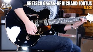 Video thumbnail for No Talking...Just Tones | Gretsch G6636-RF Richard Fortus Signature Falcon Center Block Black by Peach Guitars