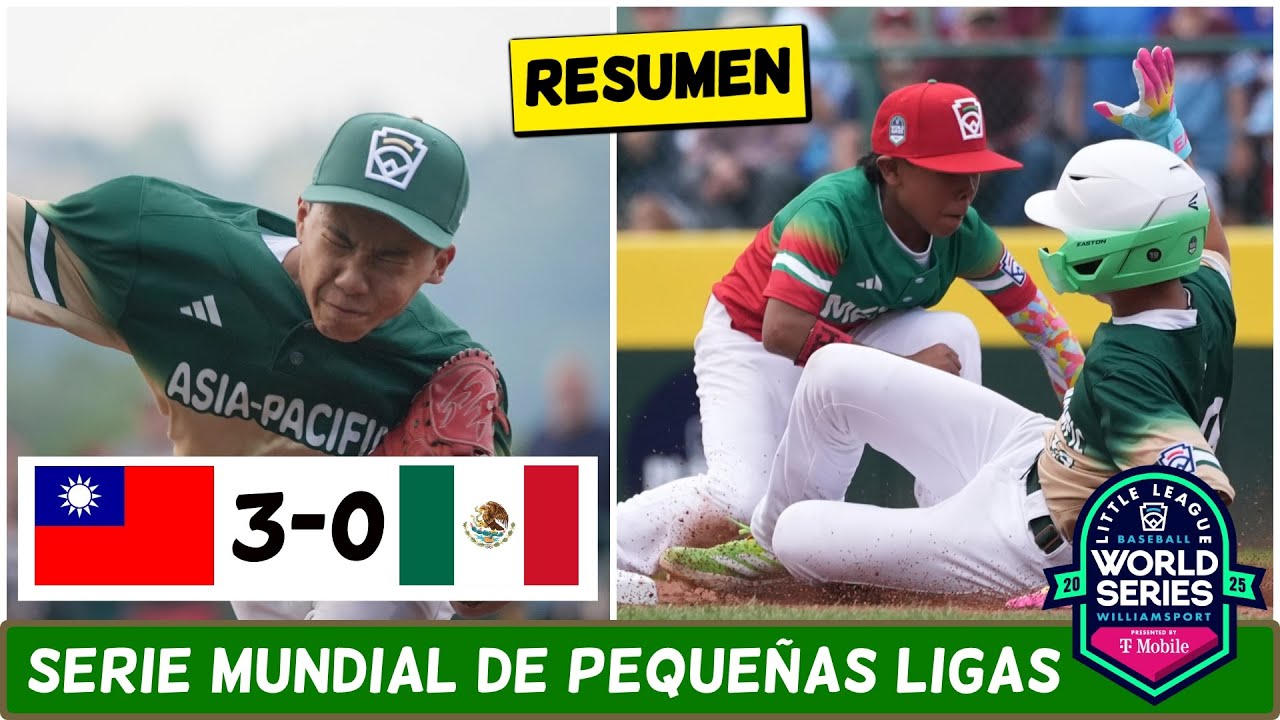 MÉXICO debutó con DERROTA 3-0 vs CHINA TAIPEI en la Serie Mundial de Pequeñas Ligas | ESPN Beisbol