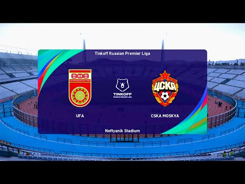 Ufa vs CSKA Moscow | 2020-21 Russian Premier Liga | PES 2021