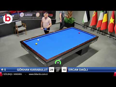 GÖKHAN KARABULUT & ERCAN DAĞLI Bilardo Maçı - 2022 ERKEKLER 1.ETAP-10.TUR