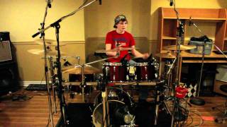 basement studio drum mic test