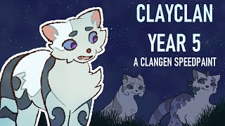 Year 5 in ClayClan - A ClanGen Speedpaint