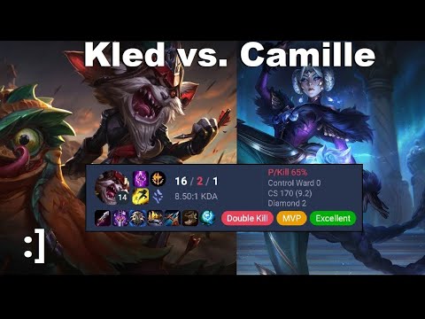 Kled vs. Camille - Cleanest solo q team this split? (ranked gameplay)