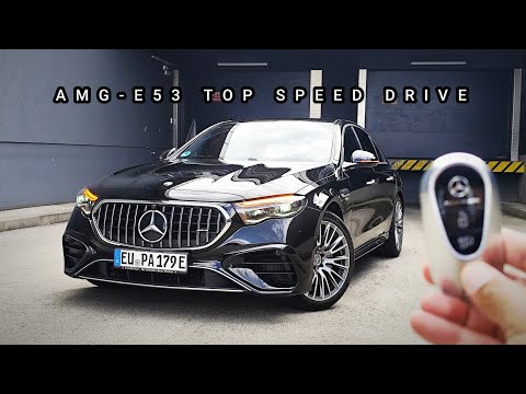 2025 Mercedes-AMG E53 - TOP SPEED POV Test Drive on German Autobahn  #catchingcars #autobahn