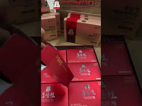 Video Mở Hộp Nước Hồng Sâm Won Jung Kwan Jang Hàn Quốc 70ml x 30 gói