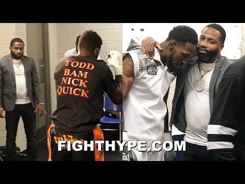 ADRIEN BRONER ENJOYING "RETIREMENT"; VISITS FRIENDS LUBIN & EASTER BEFORE THEIR FIGHTS