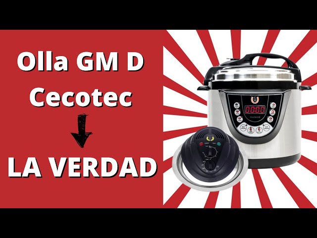 Vídeo relacionado con Cecotec Olla Eléctrica a Presión Programable 6L GM Olla GM D+. 1000W, 12 Personas, Programable 24h, 9 Menús, 2 Presiones 60KPa, Memoria, GM Core, Función Freir, Guiado Voz, Seguridad, Cubeta Daikin