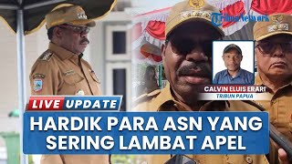 Bupati Nabire Mesak Magai Hardik Keras Para ASN yang Terlambat Hadir Apel Gabungan