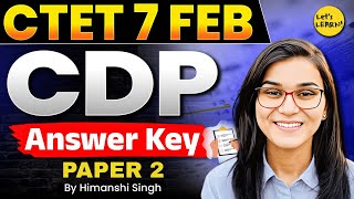CTET Feb 2026 Answer Key CDP Paper-02 by Himanshi Singh