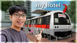 i spent 24 hours in Singapore's first MRT Hotel (vlog)