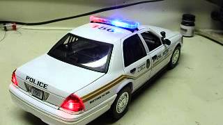 preview picture of video 'Custom 18th scale Ford Crown Vic KANSAS CITY POLICE DEPARTMENT w/ lights & sound!'
