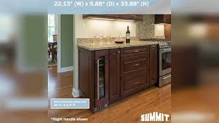 Overview: Summit 6” Built-in Wine Cellar, 7 Bottle Capacity, Panel Rea