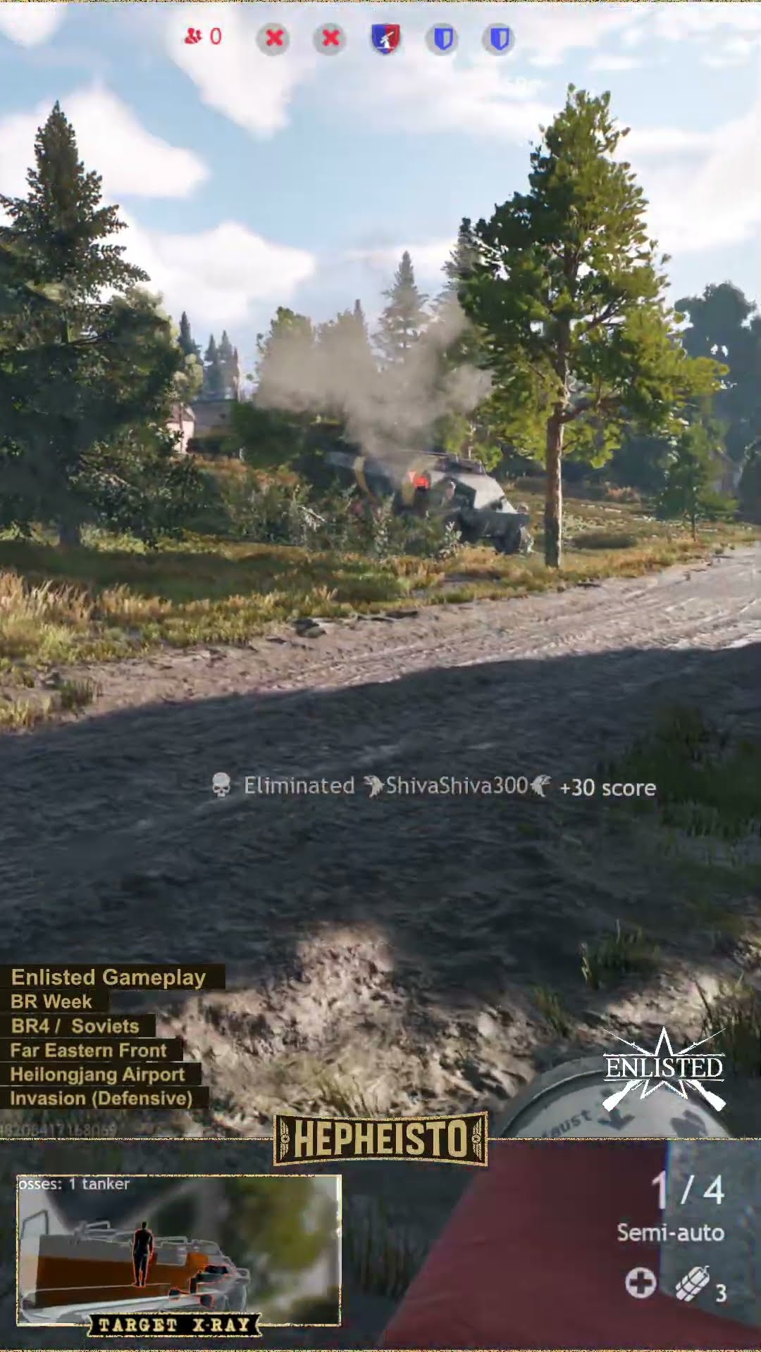 Anti Tank Gunner eliminates Apc with Panzerfaust 100