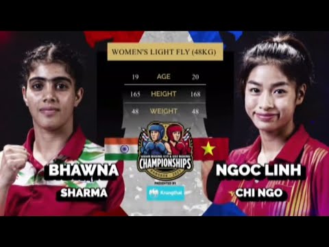 Women Lightfly 48kg fight🥊 (IND vs VIE) Asian youth 22U boxing championship in Bangkok Thailand 2025