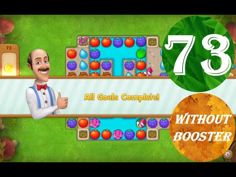 Gardenscapes Level 73 - [18 moves] [2022] [HD] solution of Level 73 Gardenscapes [No Boosters]
