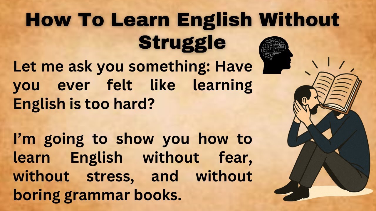 How To Learn English Without Struggle || Learn Like a Child || Bookish English