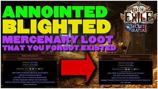 [POE 3.26] Anointed Blighted Loot That You Forgot Existed - Gear To Help Your Mercenaries