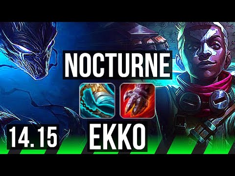 NOCTURNE vs EKKO (JGL) | 66% winrate, 8/2/12 | VN Diamond | 14.15