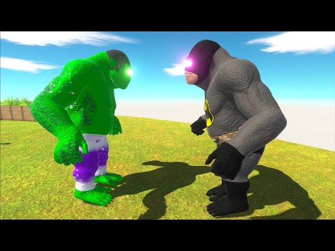 HULK GORO VS BATMAN GORO DEATH RUN - Animal Revolt Battle Simulator