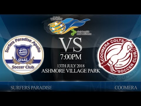 FGC CHW Premier League rnd 12 - Surfers Paradise vs Coomera (3-1).