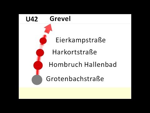 DSW21 Ansagen U42 Grotenbachstraße - Grevel