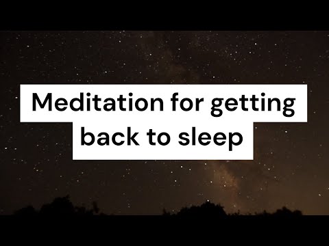 Meditation zum Wiedereinschlafen nach dem Aufwachen