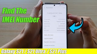 Galaxy S21/Ultra/Plus: How to Find IMEI Number