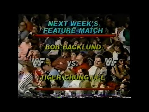 Bob Backlund vs Tiger Chung Lee   Championship Wrestling March 24th, 1984