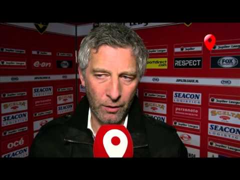 Reacties na afloop van de wedstrijd VVV-Venlo - FC Oss