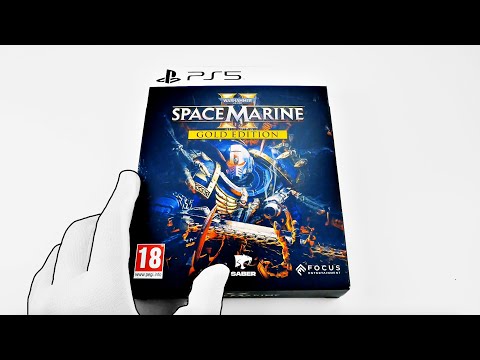 Warhammer 40,000 Space Marine 2 GOLD EDITION PS5 Unboxing